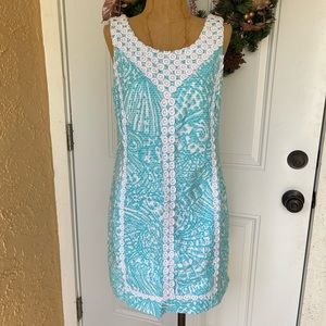 Lilly Pulitzer | Dresses | Lilly Pulitzer Macfarlane Shift In Shorely Blue  | Poshmark